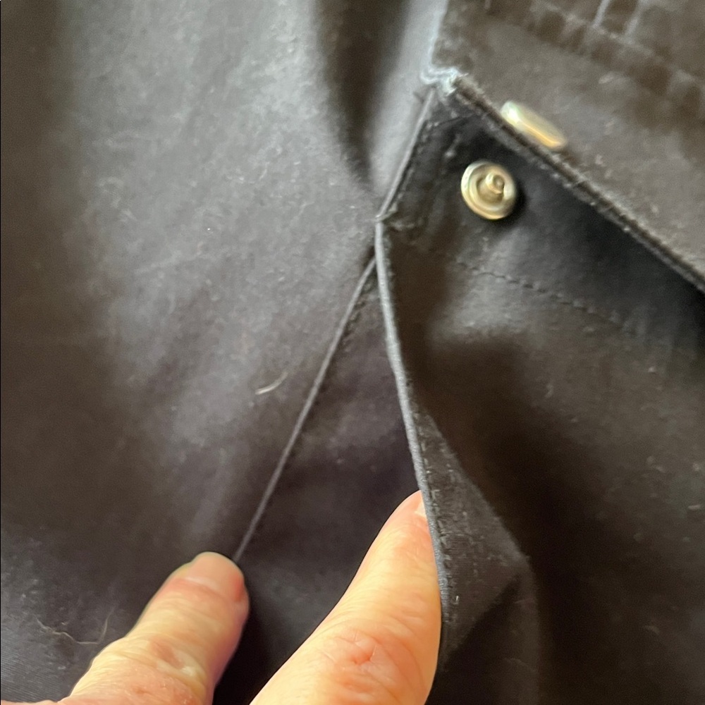 kate spade Black Hooded Coat with Snap Pockets - Picture 5 of 7